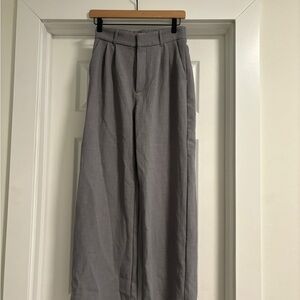 Gray Wide-Leg women’s trousers